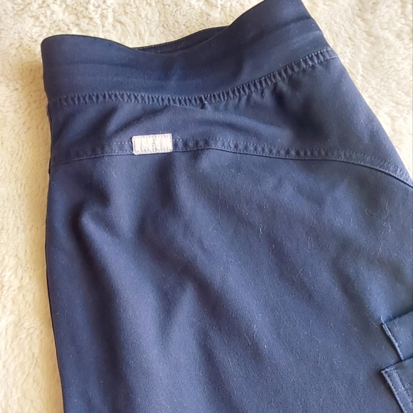 🌺 Near New FIGS Tech Collection Blue Scrub Pants - Picture 5 of 13
